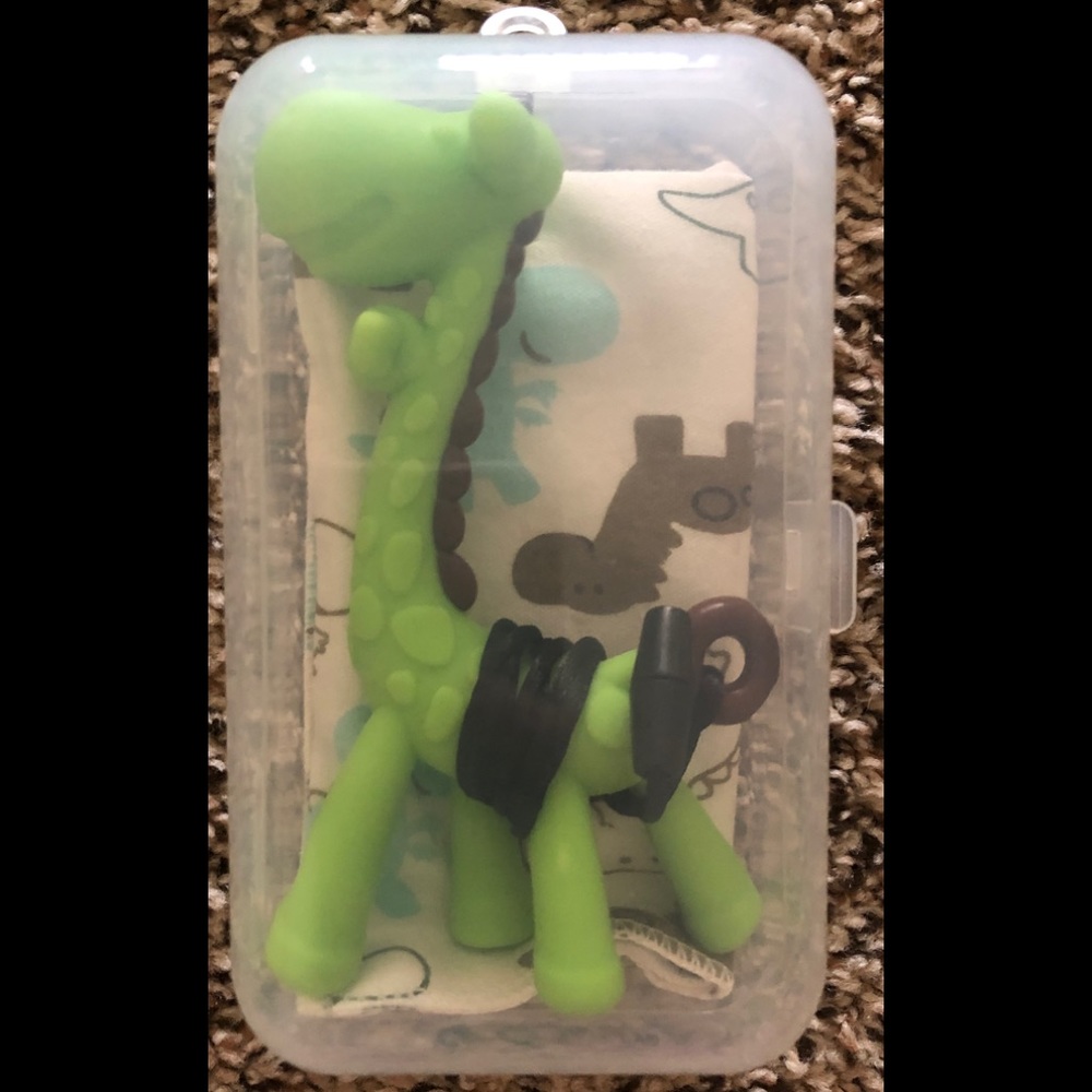 Baby Toddler Teether Toy Dinosaur Bandana Bib New